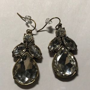 Angel rhinestone earrings